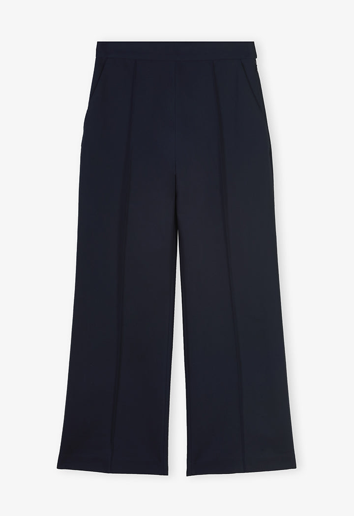 Choice Basic Straight Legs Formal Trousers Navy