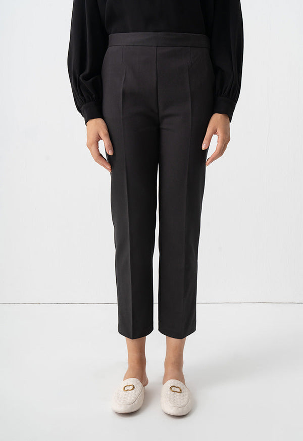 Choice Basic Straight Legs Formal Trousers Black