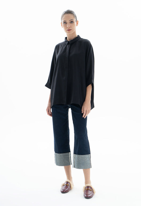 Choice Oversize Basic Shirt Black