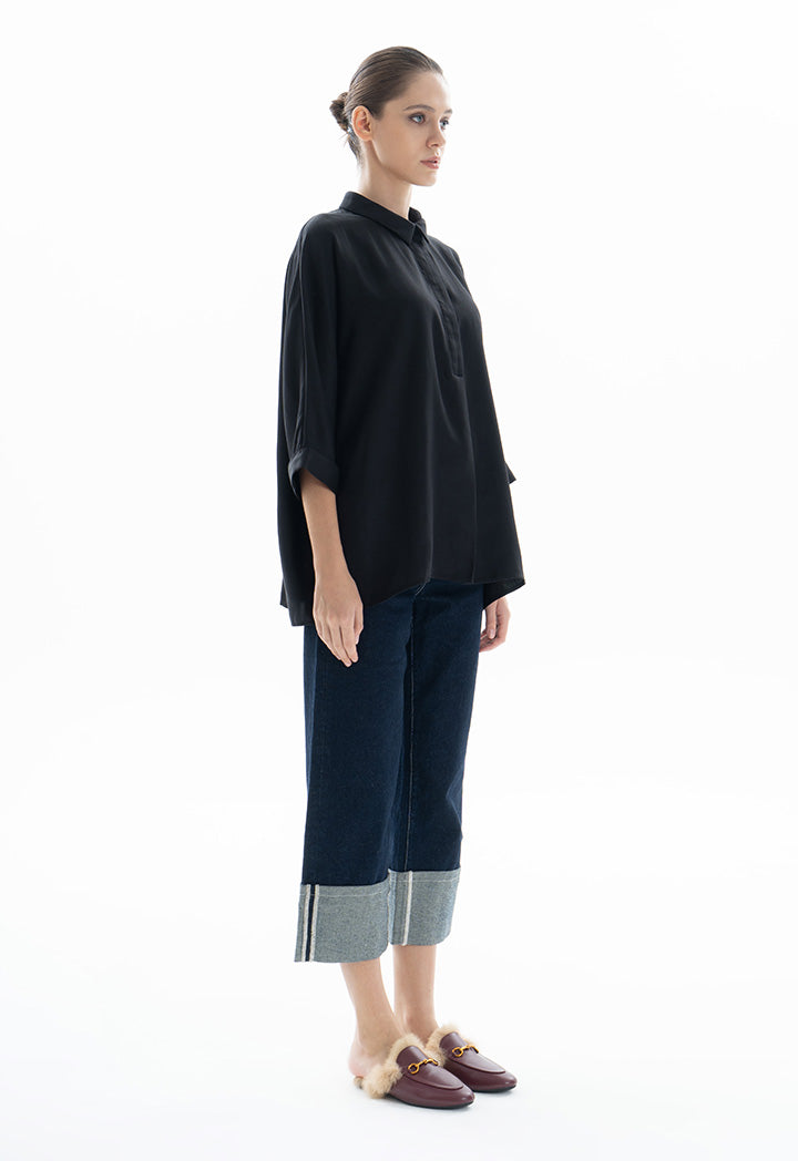 Choice Oversize Basic Shirt Black