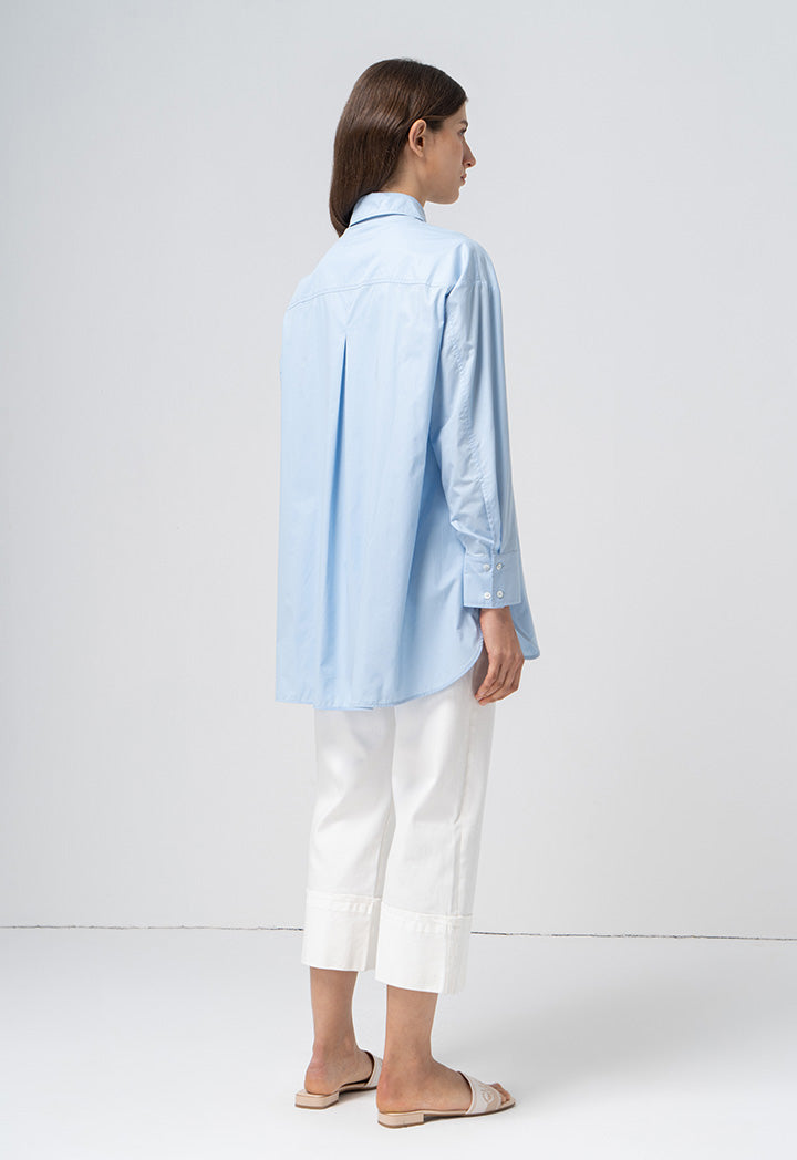 Choice Solid Long Sleeve Shirt Light Blue