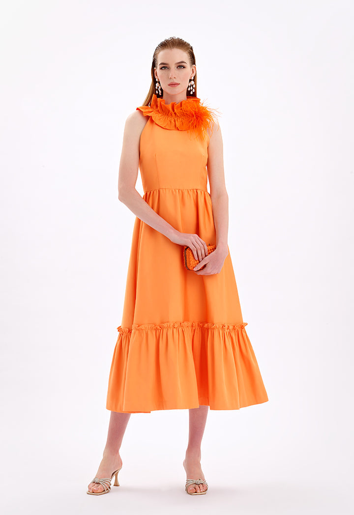 Choice Sleeveless Tiered Maxi Party Dress Mango