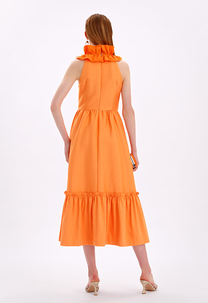 Choice Sleeveless Tiered Maxi Party Dress Mango