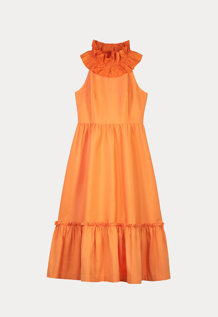 Choice Sleeveless Tiered Maxi Party Dress Mango