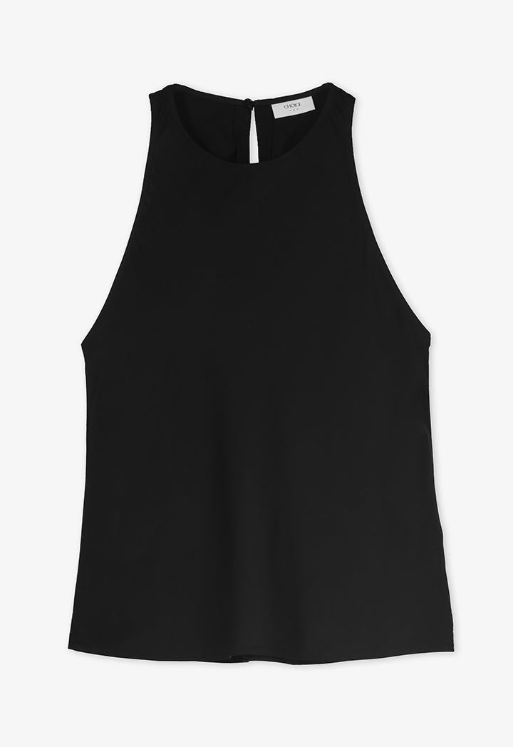 Choice Sleeveless Basic Top Black