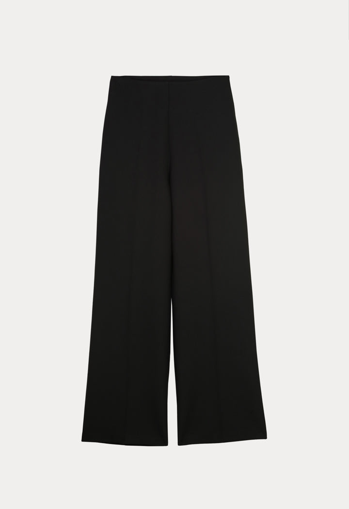 Choice High Waist Wide Legs Trousers Black