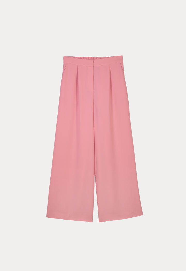 Choice Solid Wide Leg Formal Trouser Pink