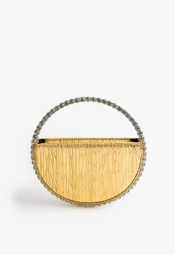 Choice Embellished Clutch Bag Gold