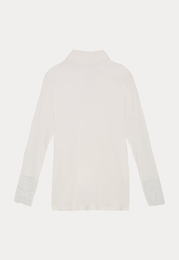 Choice Basics Solid Knitted Top  Off White