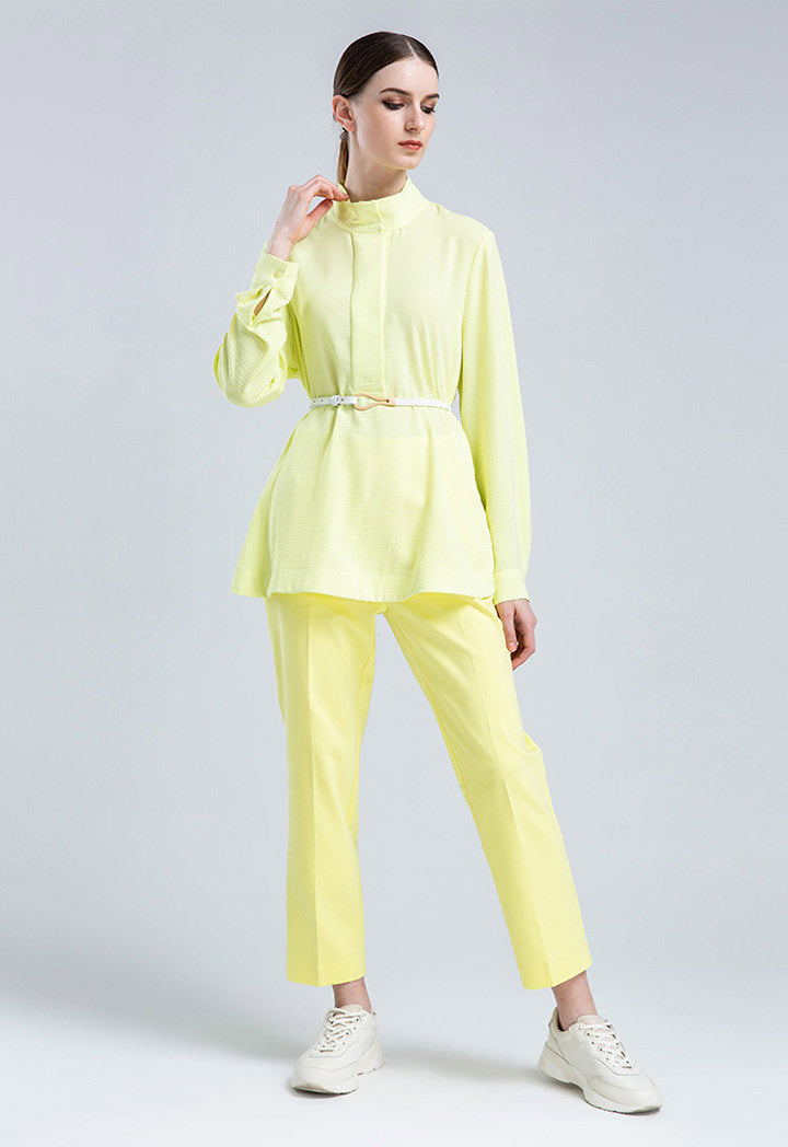 Choice Basic Straight Leg Trouser Yellow