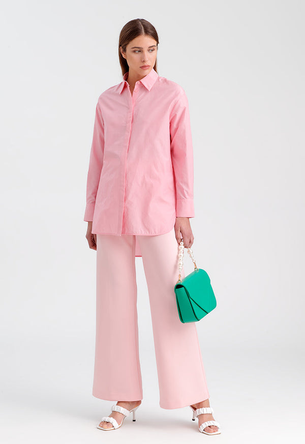 Choice Basic Poplin Shirt Light Pink