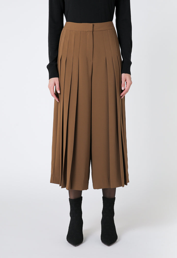 Choice Basics Pleated Trouser Terracotta