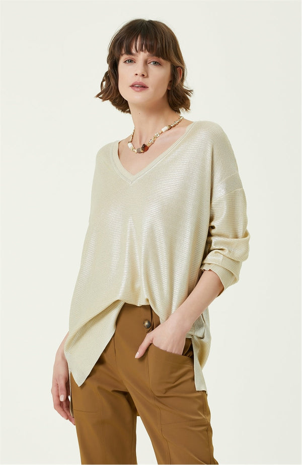 Network Basic Sweater Gold