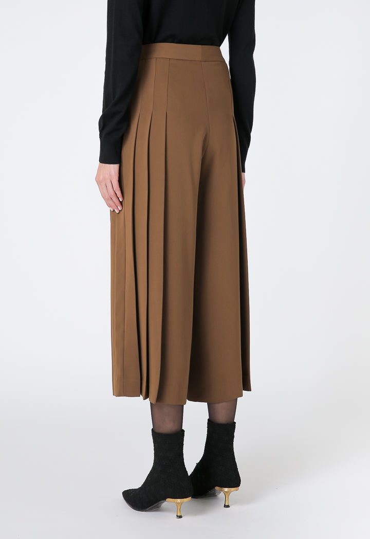 Choice Basics Pleated Trouser Terracotta