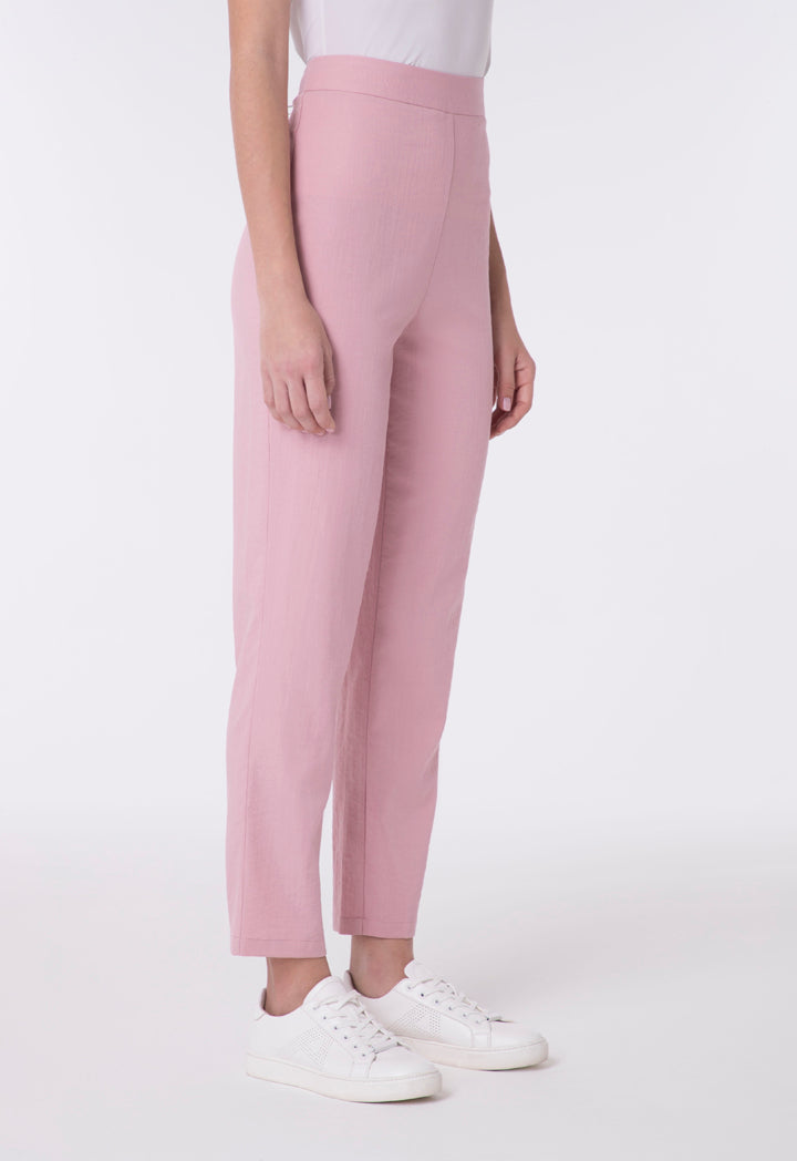 Choice Basic High Waisted Trouser Blush - Wardrobe Fashion