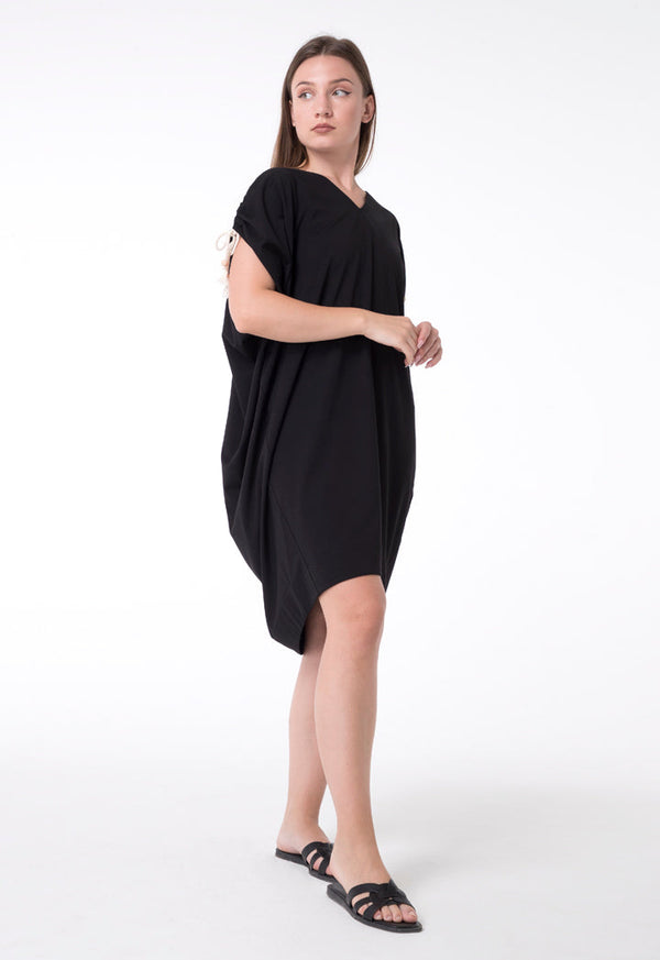 Exquise Dress Short V-Neck Black