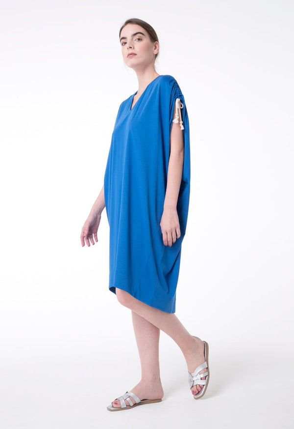 Exquise Dress Short V-Neck Blue