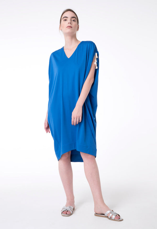 Exquise Dress Short V-Neck Blue