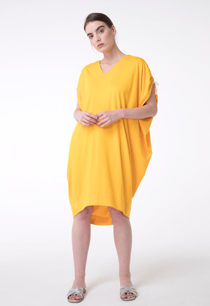 Exquise Dress Short V-Neck Yellow