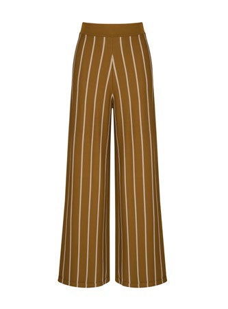 Exquise Trouser Stripe Camel