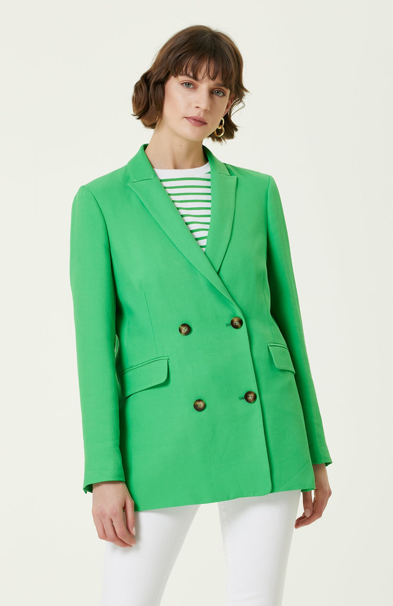 Network Regular Fit Blazer Green