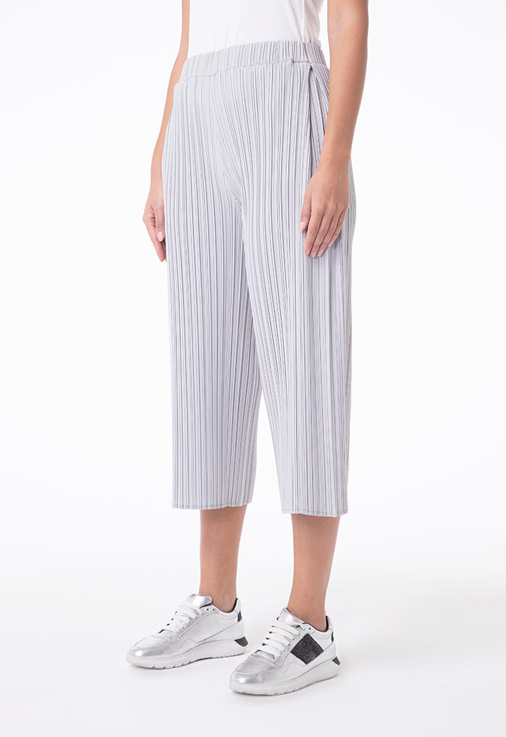 Choice Straight Leg Pleated Trouser Grey