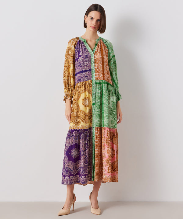 Ipekyol Paisley Print Midi Dress Purple