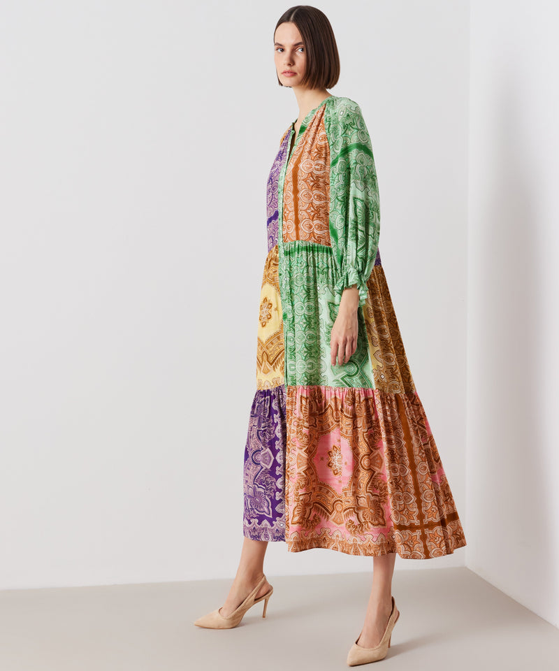 Ipekyol Paisley Print Midi Dress Purple