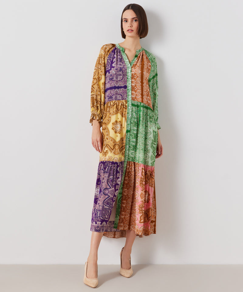 Ipekyol Paisley Print Midi Dress Purple