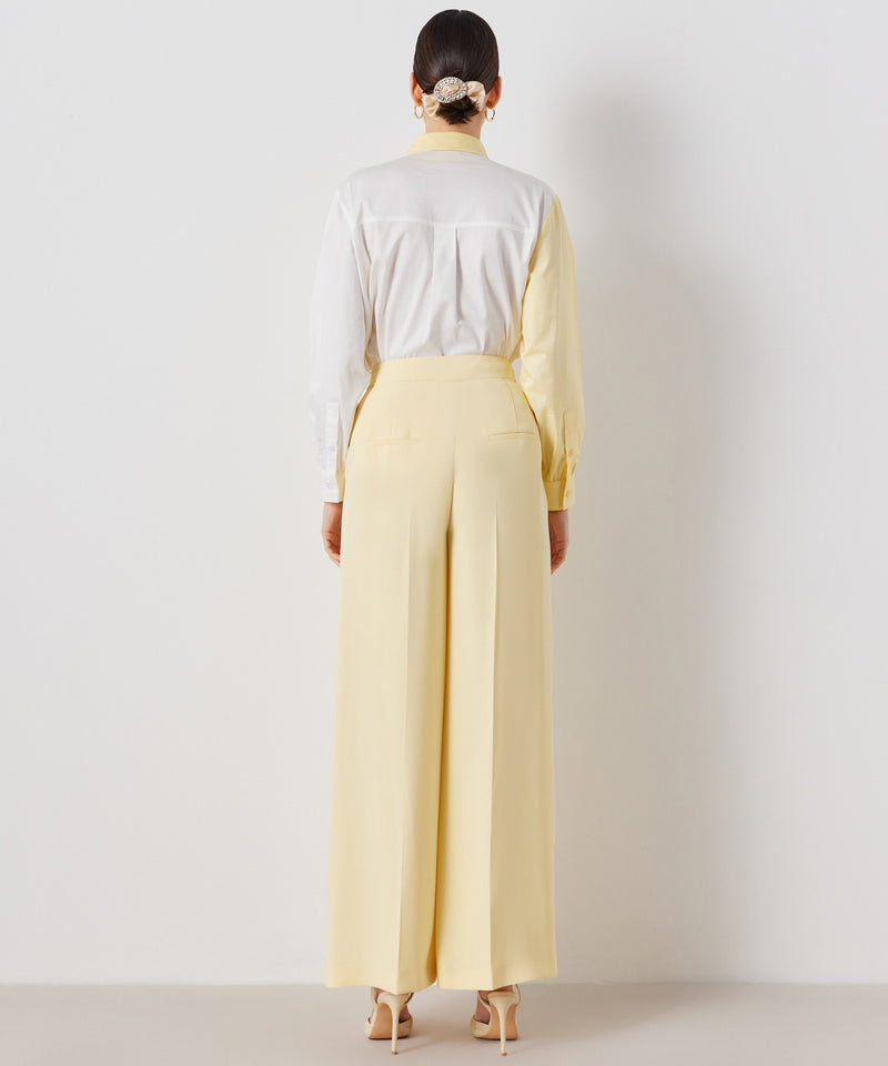 Ipekyol High Waist Wide Leg Fit Trousers Light Yellow