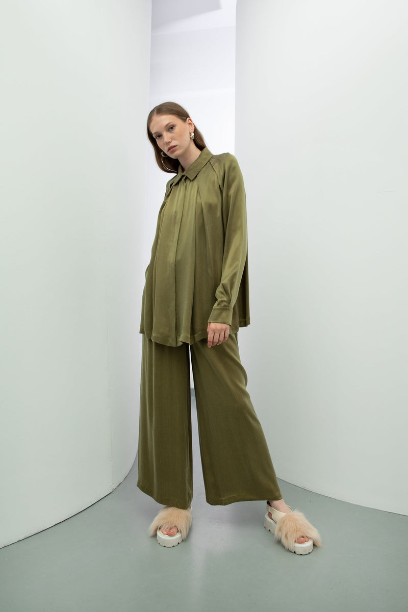 Baqa Comfortable Fit Shirt  Green