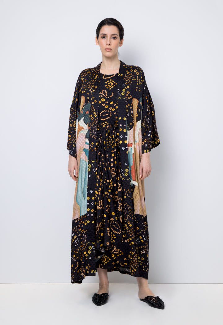 Choice Printed Long Sleeves Abaya Printed Multi