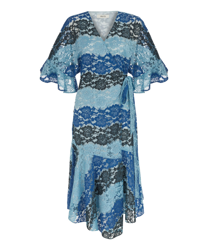 Ipekyol Printed Embroidered Dress Blue