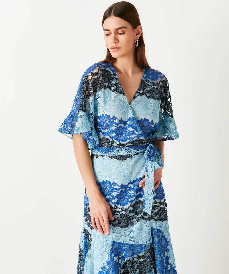 Ipekyol Printed Embroidered Dress Blue