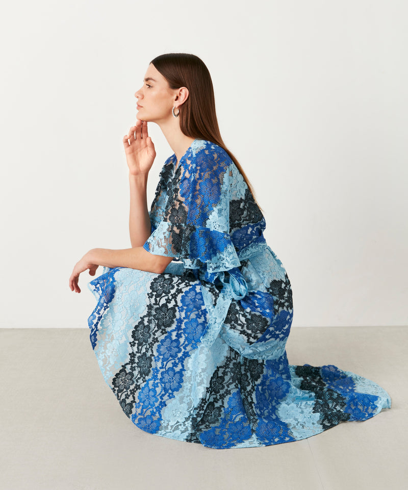 Ipekyol Printed Embroidered Dress Blue