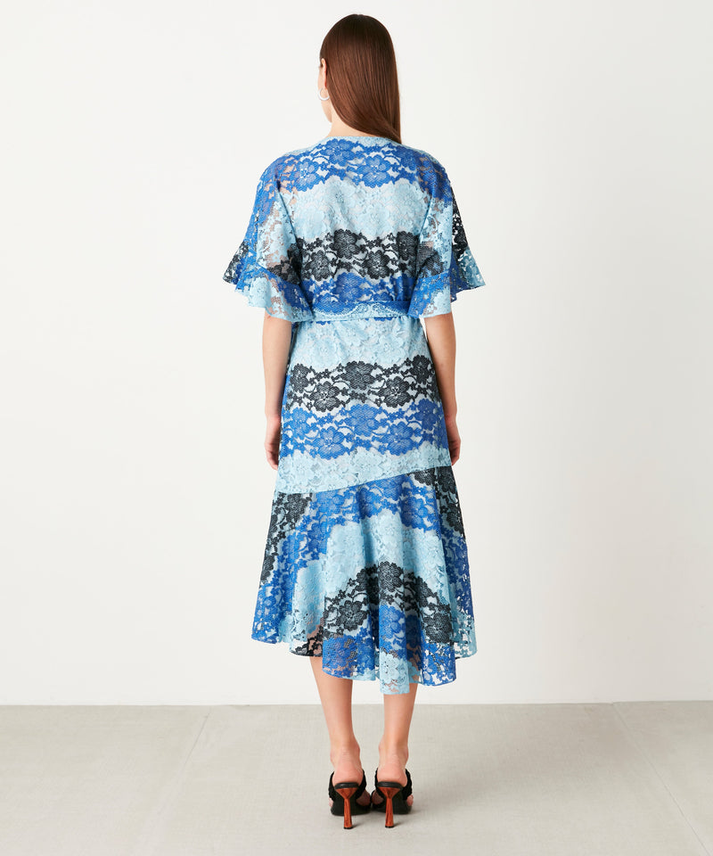 Ipekyol Printed Embroidered Dress Blue