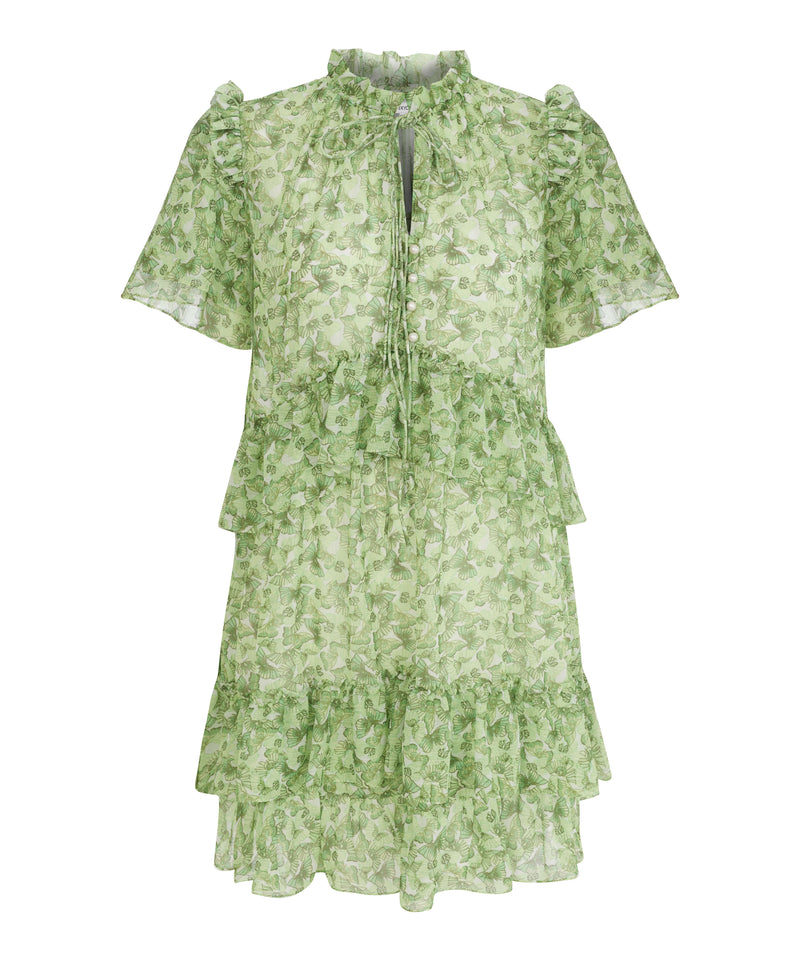 Ipekyol Butterfly Pattern Dress Green