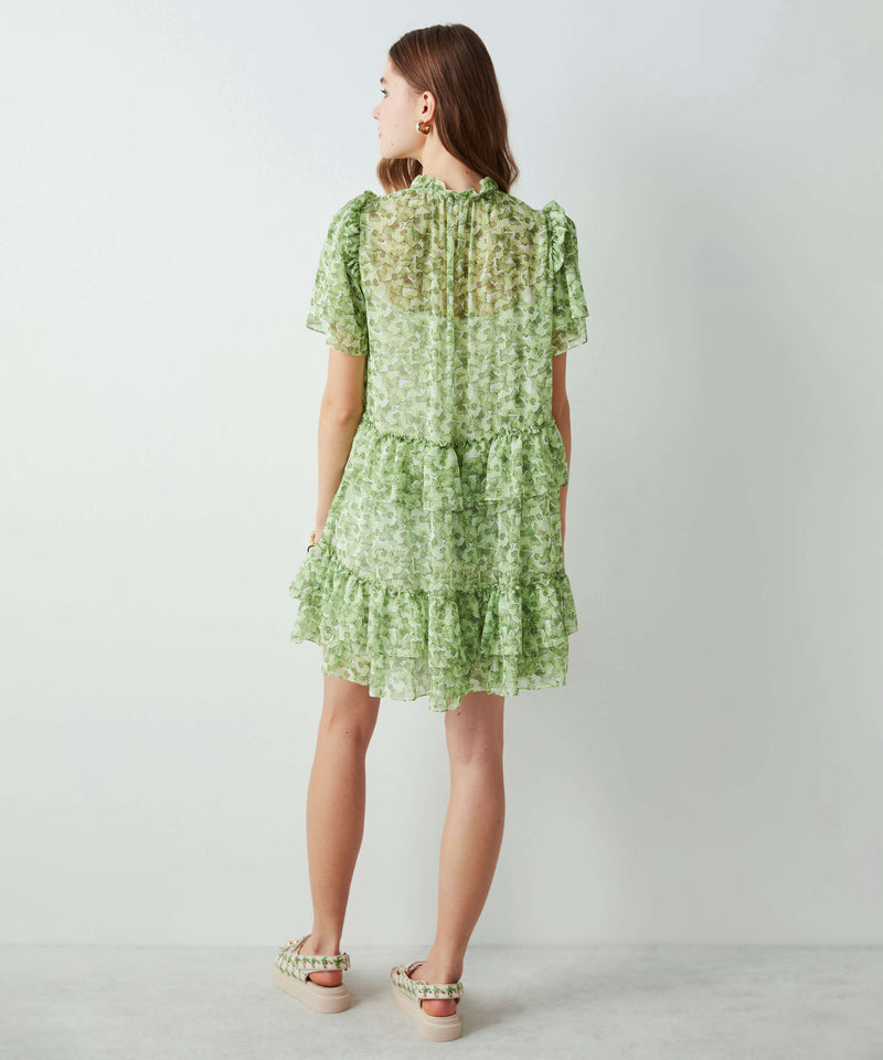 Ipekyol Butterfly Pattern Dress Green