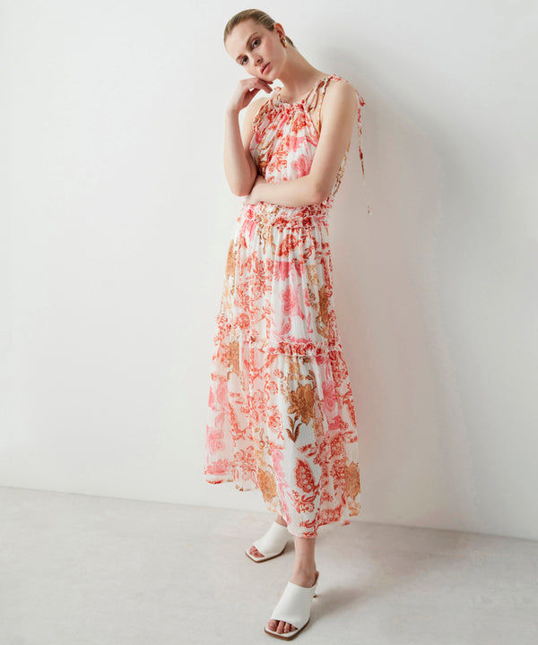 Ipekyol Paisley Halted Dress Off White