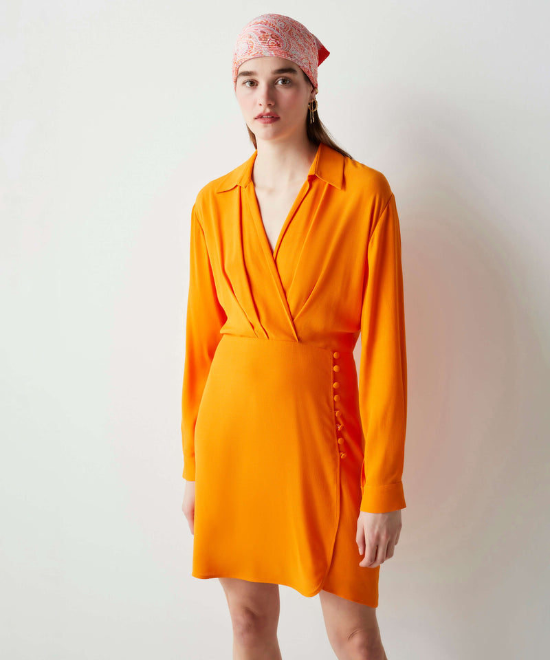 Ipekyol Double-Breasted Dress Orange