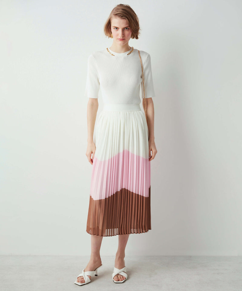 Ipekyol Colorblock Midi Skirt Oil