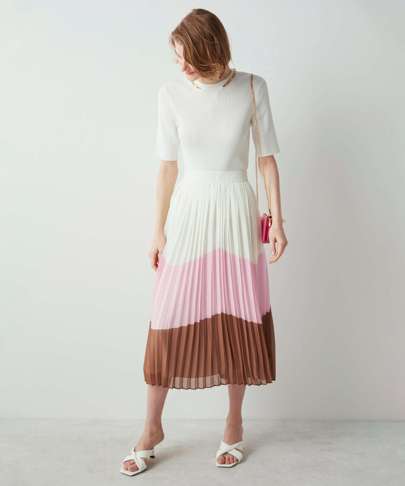 Ipekyol Colorblock Midi Skirt Oil