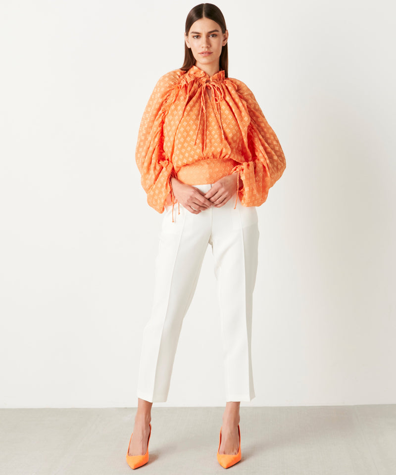 Ipekyol Shirred Detail Blouse Orange