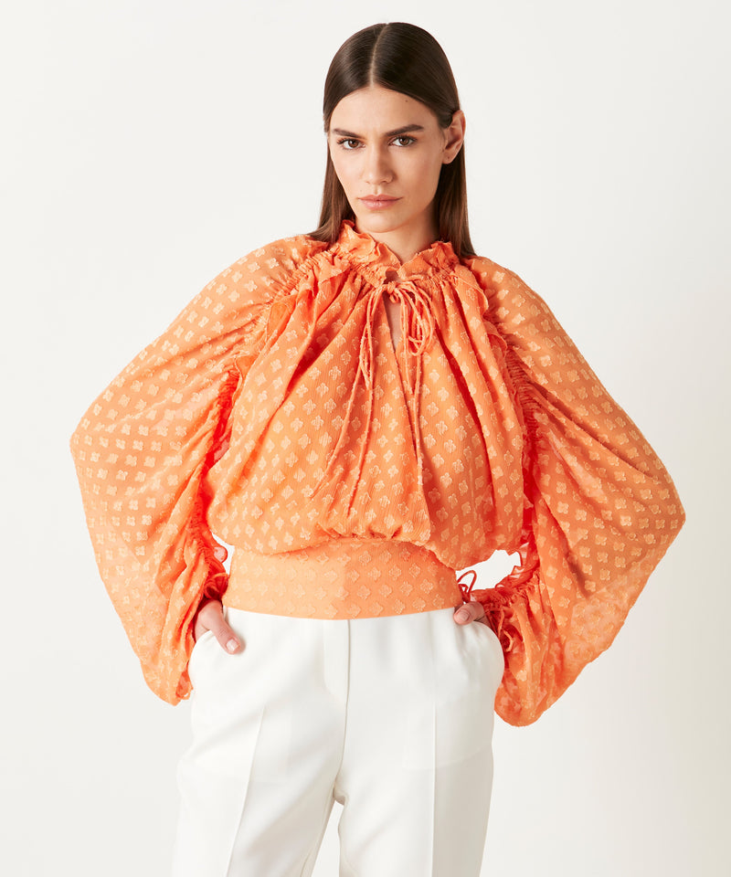 Ipekyol Shirred Detail Blouse Orange