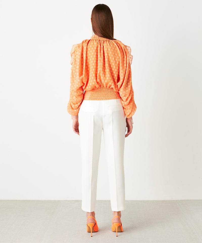 Ipekyol Shirred Detail Blouse Orange