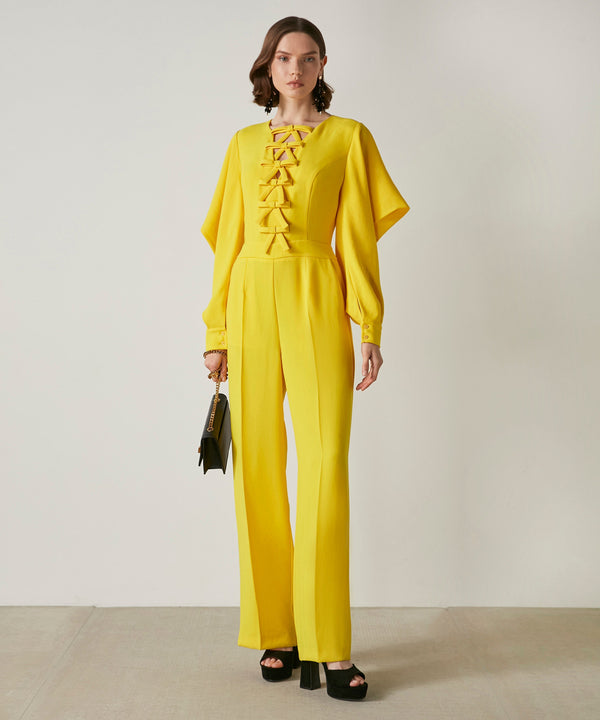 Ipekyol Bow Detail Jumpsuit Yellow