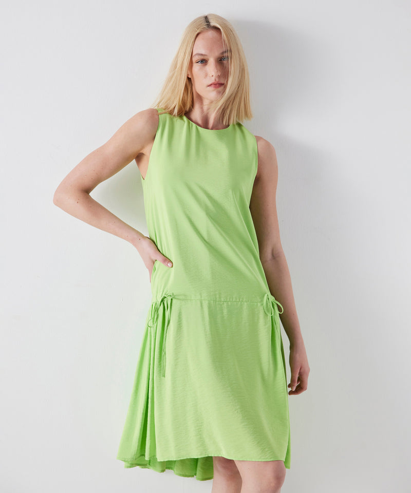 Ipekyol Relaxed Fit Dress With Ruffles Lime