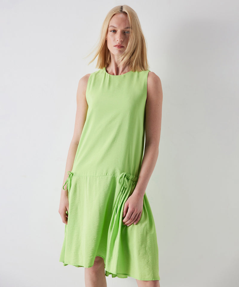 Ipekyol Relaxed Fit Dress With Ruffles Lime