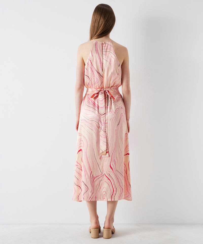 Ipekyol Patterned Halter Neck Dress Pink