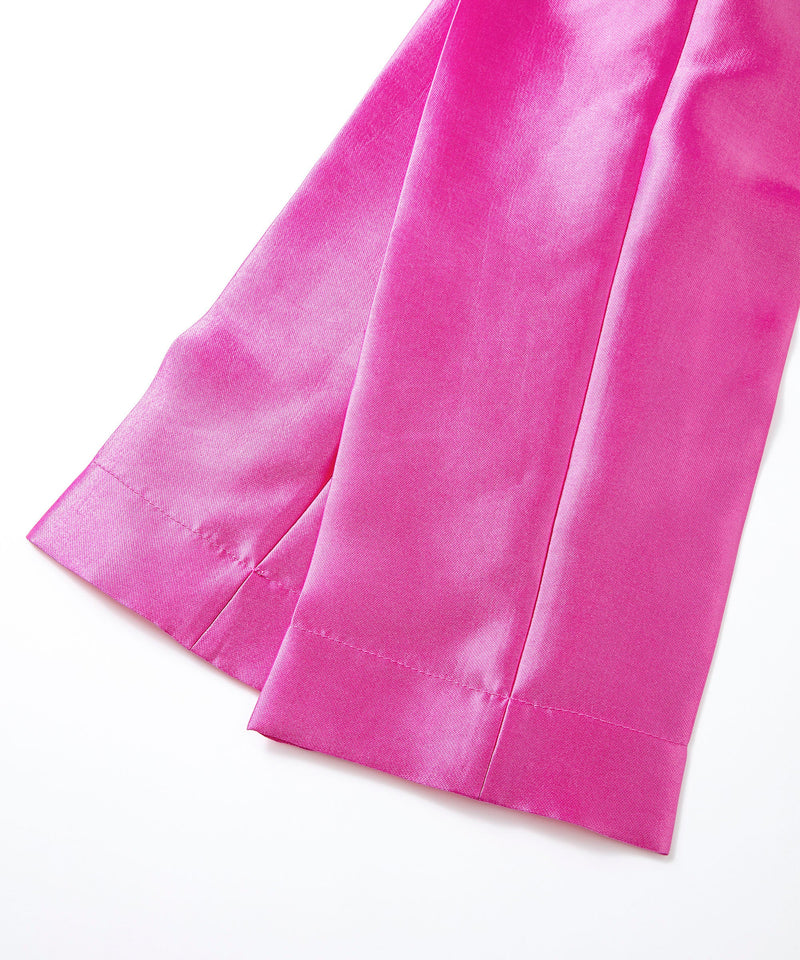 Ipekyol Shiny Textured Cigarette Fit Trousers Pink